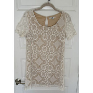 PAPAYA White Fisto Lace Sundress Festival Summer Party Women's Size M